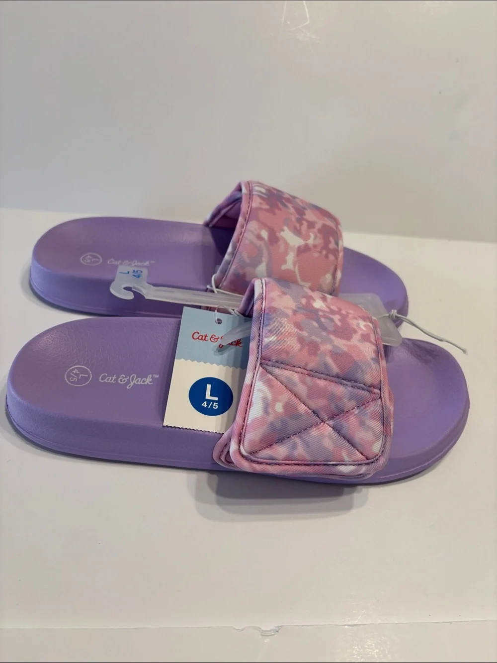 Cat & Jack Girl's Kris Purple Sport Slide Sandal
